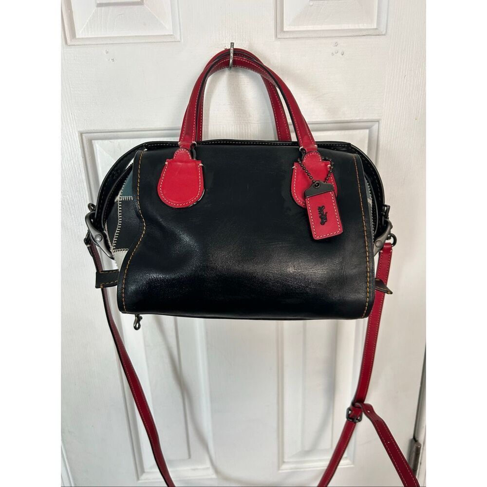 Coach 1941 BADLANDS Satchel 25 in B-boy Prairie Patchwork - Picture 6 of 11